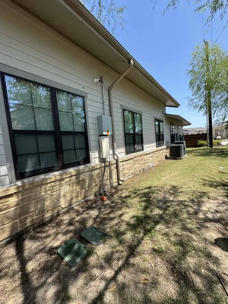 House exterior after washing