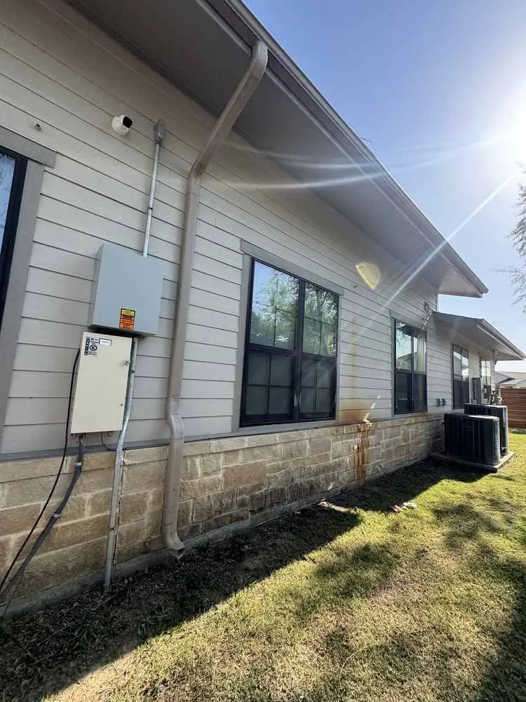 House exterior before washing