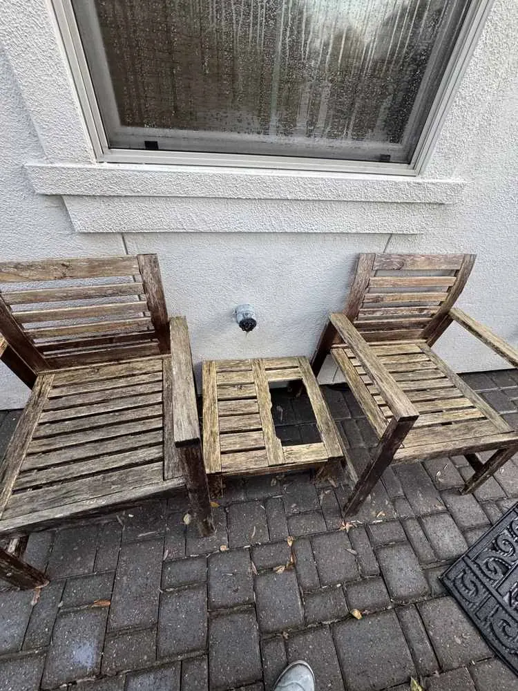 Patio pavers after cleaning