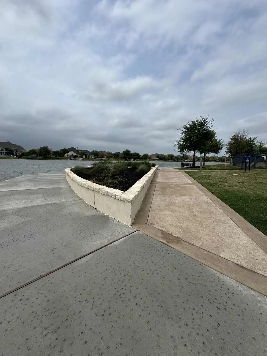 Seawall & Concrete Walkway after